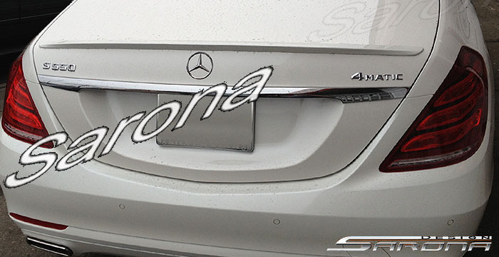 Custom Mercedes S Class  Sedan Trunk Wing (2014 - 2019) - $249.00 (Part #MB-091-TW)